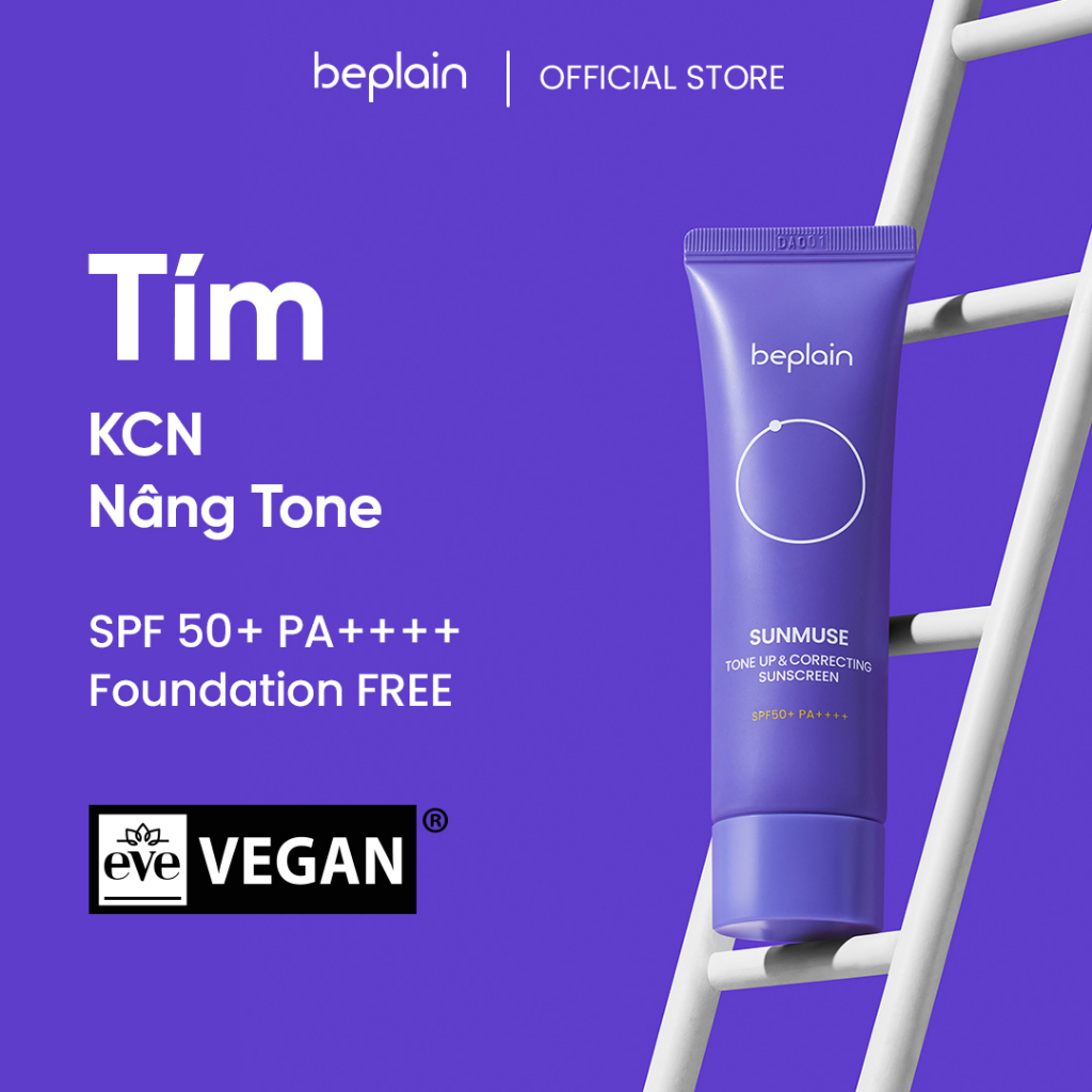 Kem chống nắng beplain Sunmuse Nâng tone & Hiệu chỉnh tone da 50mL