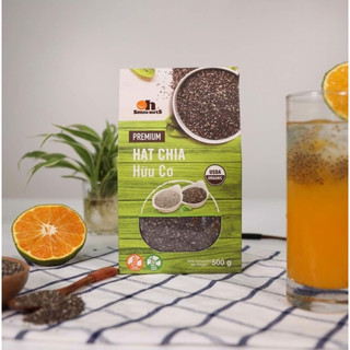 Hạt chia đen hữu cơ, hạt dinh dưỡng cao cấp, hạt chia giảm cân cung cấp chất xơ, omega3 cao