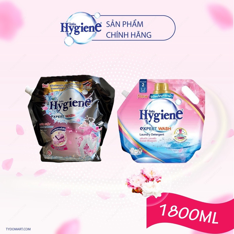 Nước giặt xả quần áo đậm đặc Hygiene túi 1800ml