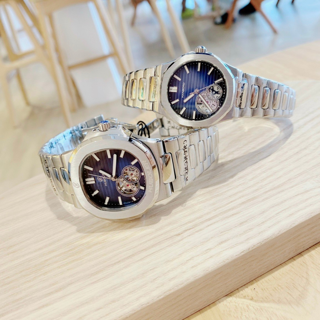 Đồng Hồ Cặp Đôi Chính Hãng Hanboro,Size: 36-42mm,Nam Máy Cơ,Nữ Pin,Cực Kỳ Sang Trọng