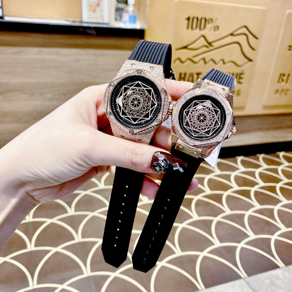 Đồng Hồ Cặp Đôi Chính Hãng Hanboro,Size: 36-42mm,Nam Máy Cơ,Nữ Pin,Cực Kỳ Sang Trọng Và Độc Đáo