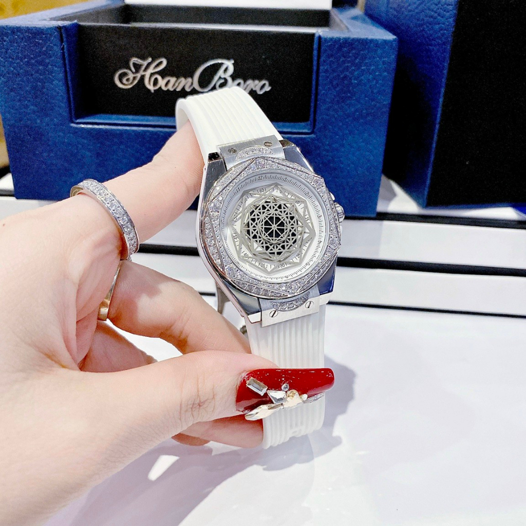 Đồng Hồ Chính Hãng Hanboro,Đồng Hồ Unisex(Cho Cả Nam Và Nữ) Size: 36mm,Máy Pin Miyota Nhật Vô Cùng Trẻ Trung