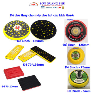 Đế chà nhám tròn 6inch , 5inch, 3inch đế gai thay cho máy chà nhám rung xoay sonquangphu8856