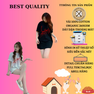 Áo thun louboutin chữ chảy phong cách streetwear Áo louboutin nam nữ form rông tay lỡ hàng siêu cấp