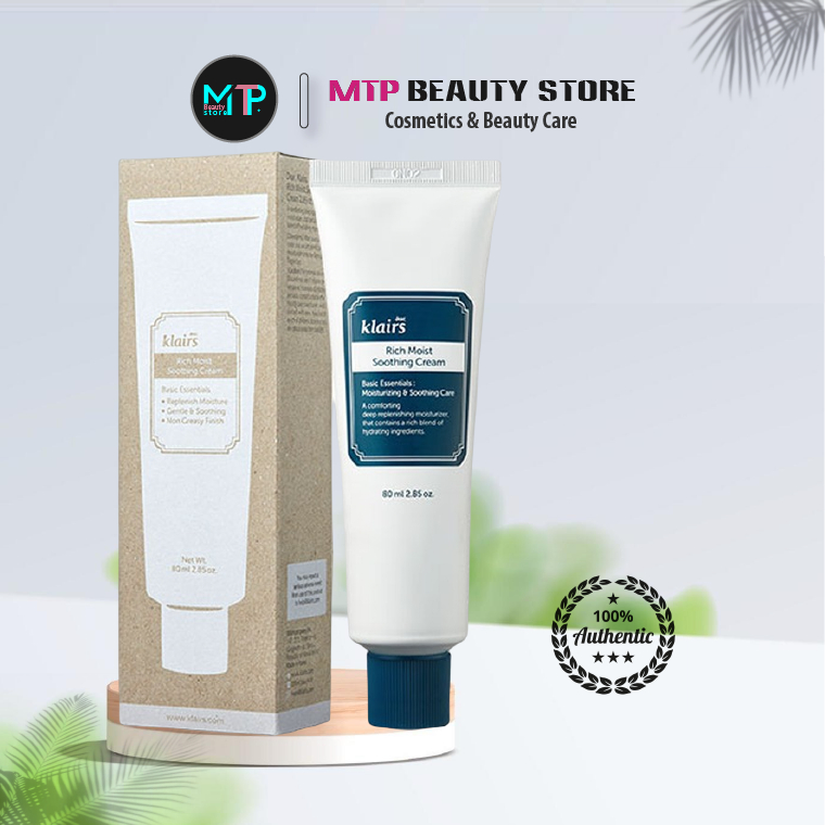 Kem Dưỡng Da Klairs Rich Moist Soothing Cream 80ml