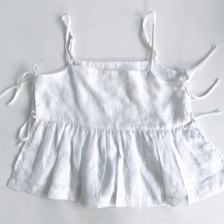 Áo babydoll linen wine red