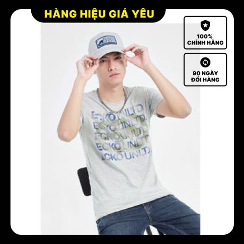 ÁO THUN NAM TAY NGẮN ECKO UNLTD OF22-90466 XÁM ĐEN XANH DƯƠNG