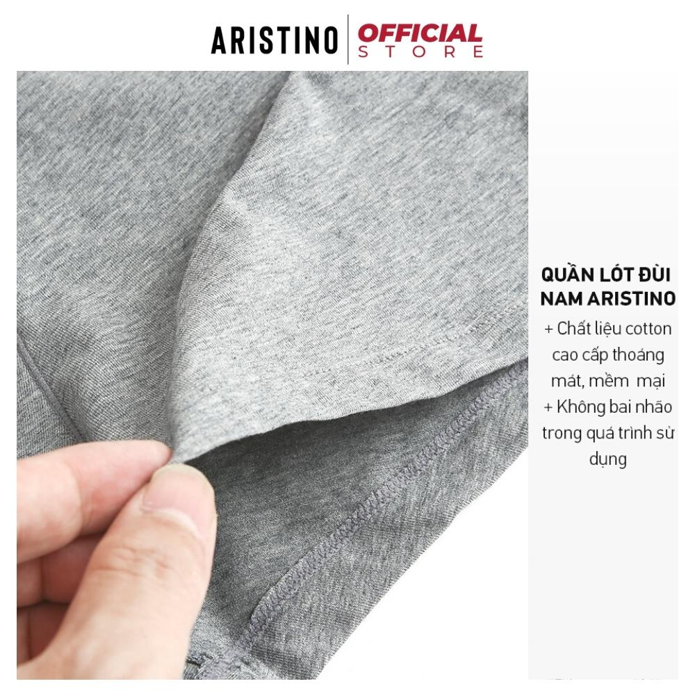 Quần lót nam boxer sịp đùi nam ARISTINO ABX03707 cotton cao cấp mềm mịn thoáng mát dễ chịu co giãn 04 chiều