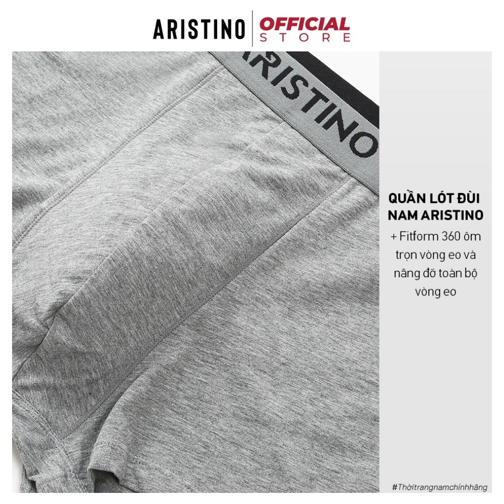 Quần lót nam boxer sịp đùi nam ARISTINO ABX03707 cotton cao cấp mềm mịn thoáng mát dễ chịu co giãn 04 chiều