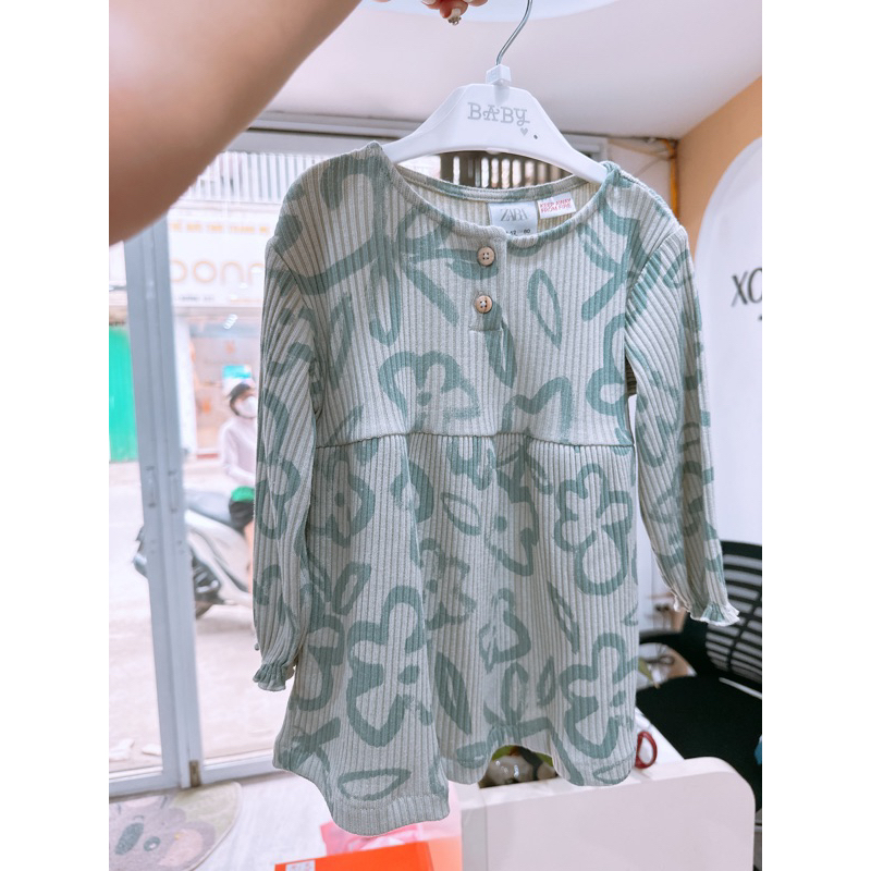 Váy dài tay cho bé Zara auth