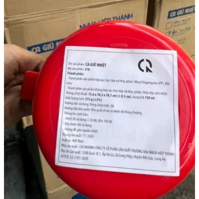 Ca đá giữ nhiệt 750ml