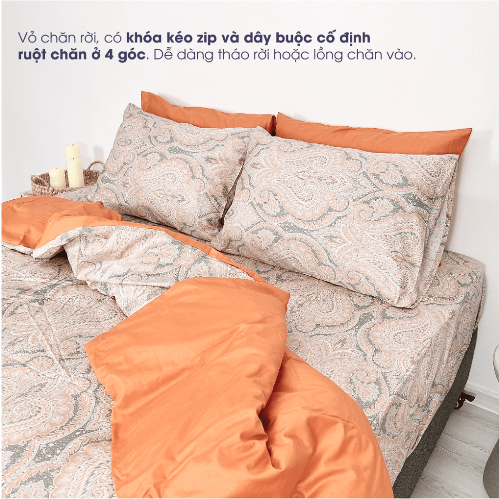 [CM2095] Bộ chăn ga Changmi Bedding 100% lụa Modal từ sợi gỗ sồi tự nhiên - 5 món