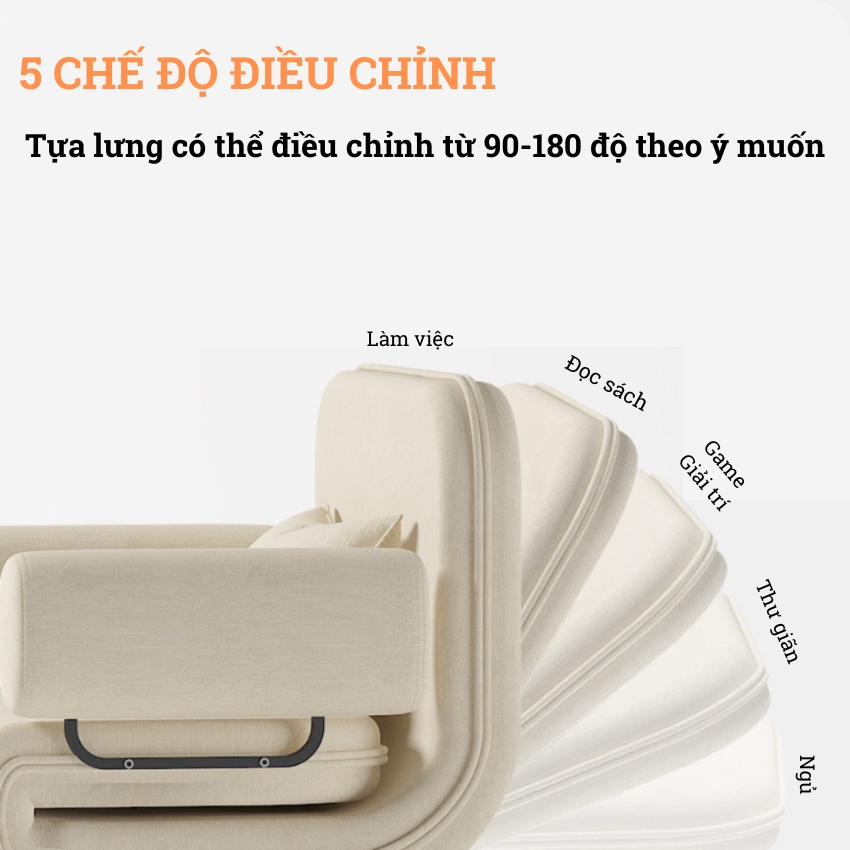 Ghế sofa giường gấp gọn có đệm tay khung thép chắc chắn, Sofa giường gấp có khóa kéo vệ sinh [Miễn phí vận chuyển] | BigBuy360 - bigbuy360.vn
