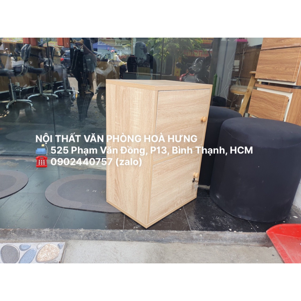 TỦ LOCKER MINI 2 CÁNH CAO 70CM MÀU SỒI