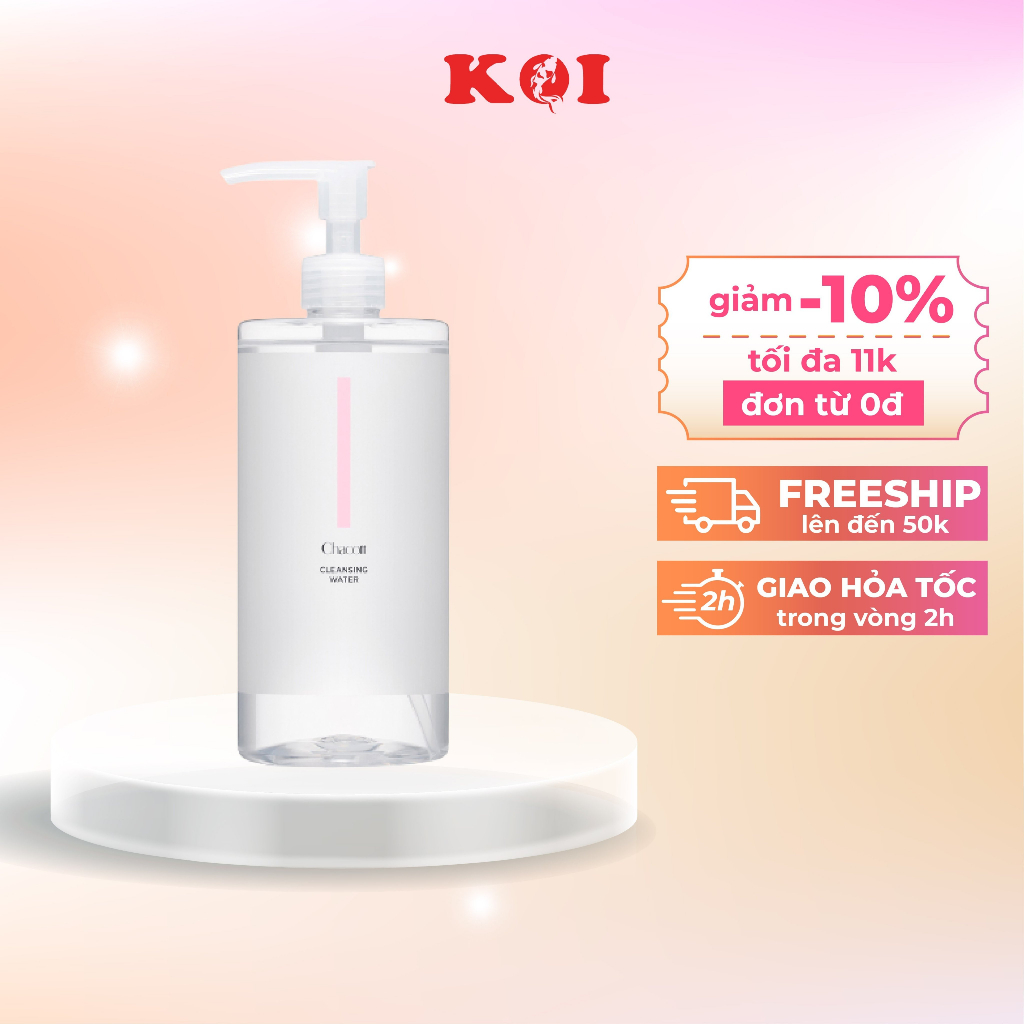 Nước tẩy trang Chacott for Professionals 500ml làm sạch dịu nhẹ cho mọi làn da đặc biệt da nhạy cảm và da mụn Nhật Bản