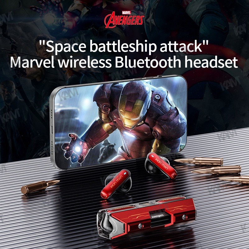 Tai Nghe Gaming Bluetooth BTMV21 Không Dây Giảm Tiếng Ồn Chất Lượng Cao Âm Thanh HIFI Mô Hình Marvel