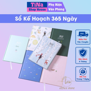 Sổ kế hoạch tina office nhật ký 365 ngày bìa da 228 trang a5