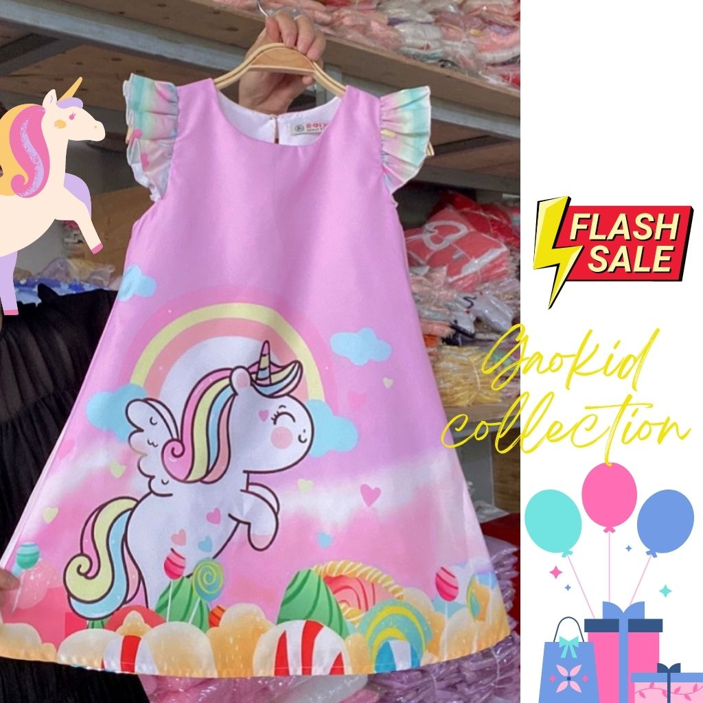 Đầm Công Chúa,váy cho bé gái Lưới nơ Pony Hồng
