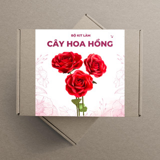 Bộ nguyên liệu làm cây hoa khổng lồ - hoa hồng giấy mỹ thuật