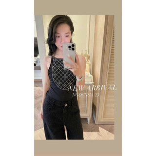 Áo bodysuit chace đính đá cao cấp
