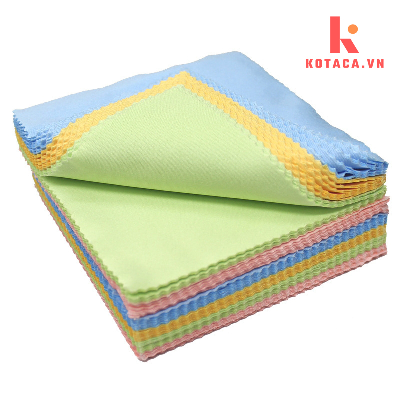 Khăn Lau Kính Lau Màn Hình Điện Thoại Mắt Kính Máy Quay Chụp Ảnh Thấm Hút Nước Kích Thước 14x17 cm