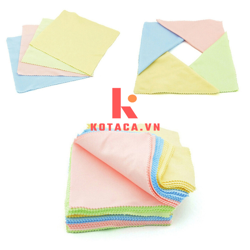 Khăn Lau Kính Lau Màn Hình Điện Thoại Mắt Kính Máy Quay Chụp Ảnh Thấm Hút Nước Kích Thước 14x17 cm