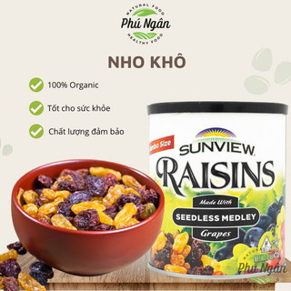 Nho khô raisin sunview mix hộp 425gr