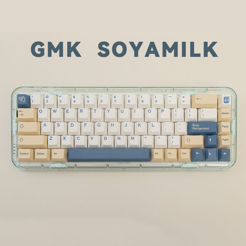 Keycap GMK SoyaMilk nhựa PBT cao cấp in Dye Sub (Chỉ có bộ nút phím, không bao gồm bàn phím)