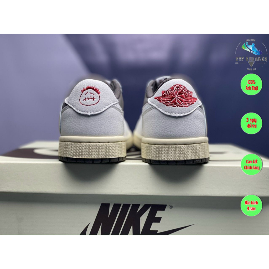 Giày Jordan 1 Low Travis Scott Reverse Mocha Chính Hãng