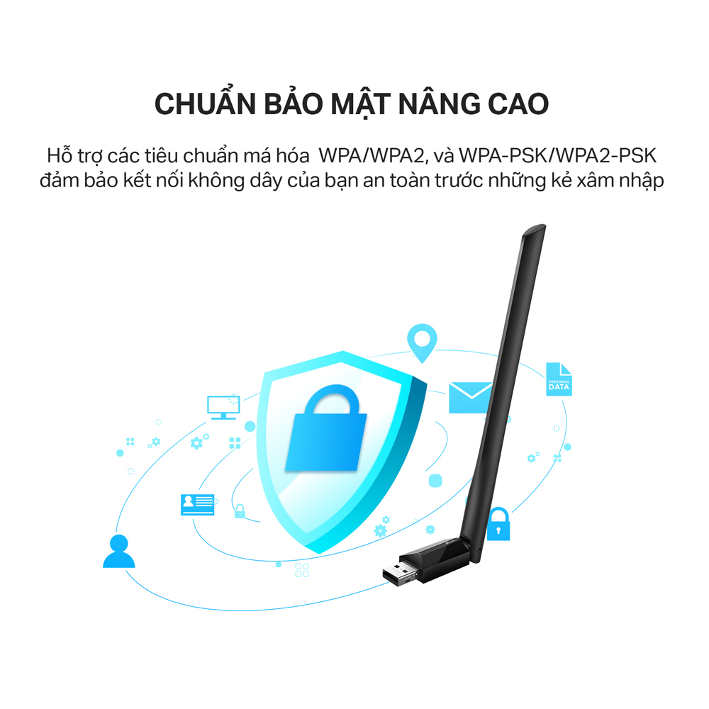 [Hỏa Tốc] Bộ Chuyển Đổi USB Wifi TP-Link Archer T2U Plus Băng Tần Kép Chuẩn AC 600Mbps