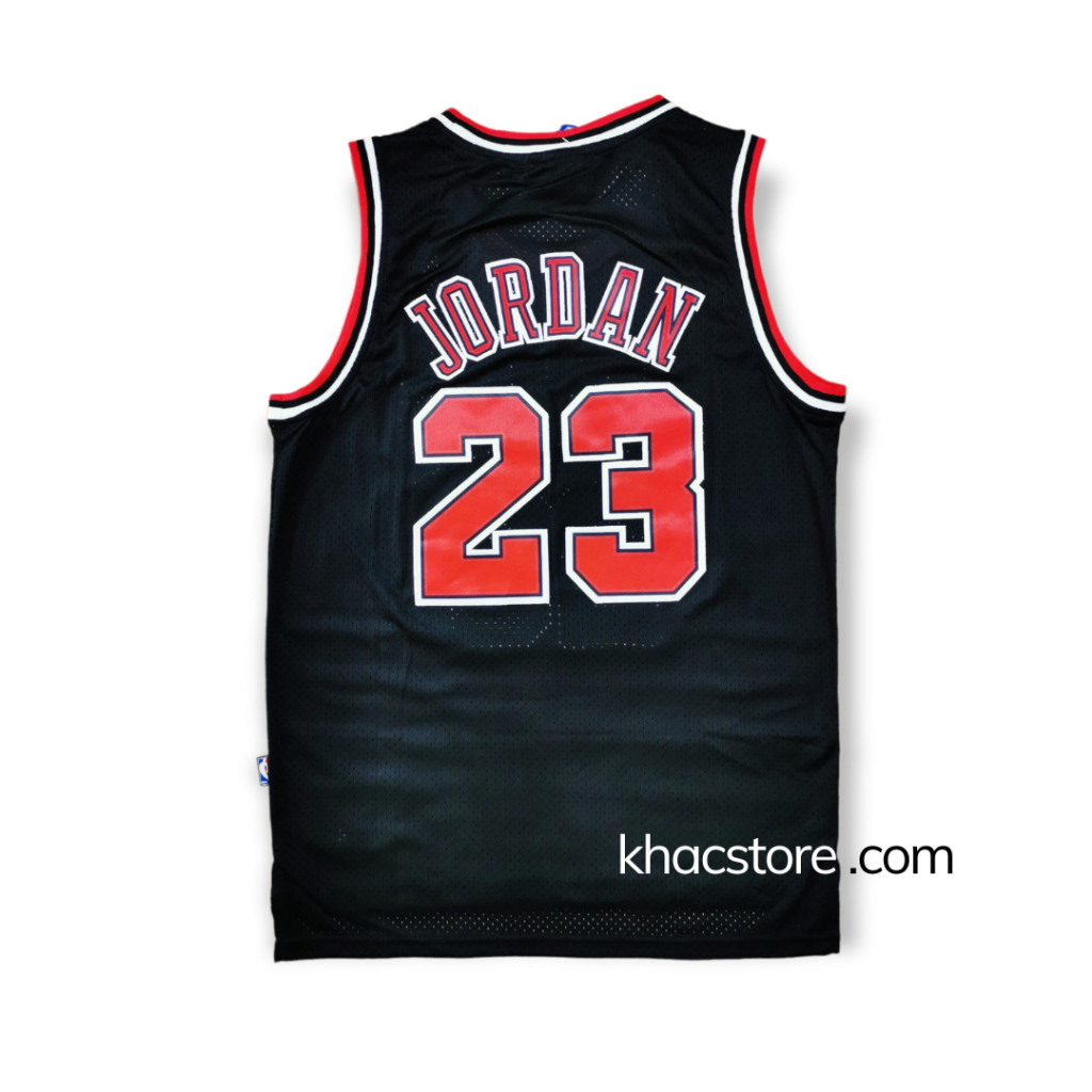 Áo bóng rổ Nba Bulls-23-Đen Jordan jersey Áo ba lỗ nam nữ unisex over size big hiphop kpop gym