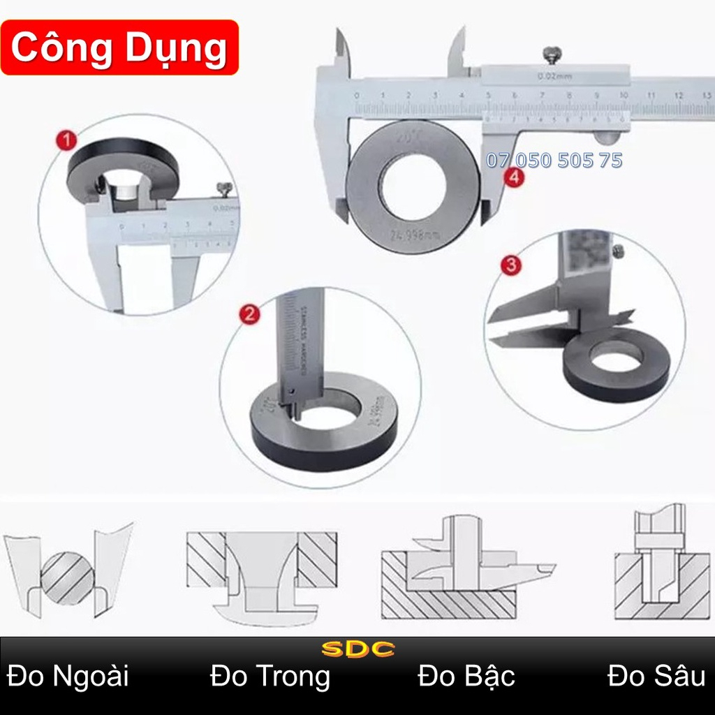 Thước cặp cơ khí Mitutoyo ALONGTOOL  thước kẹp mitutoyo 150 200 300mm