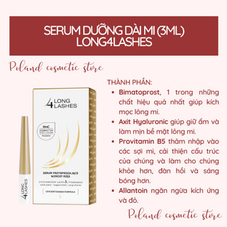 Dưỡng mi TĂNG TỐC MỌC MI 4Long Lashes 3ml