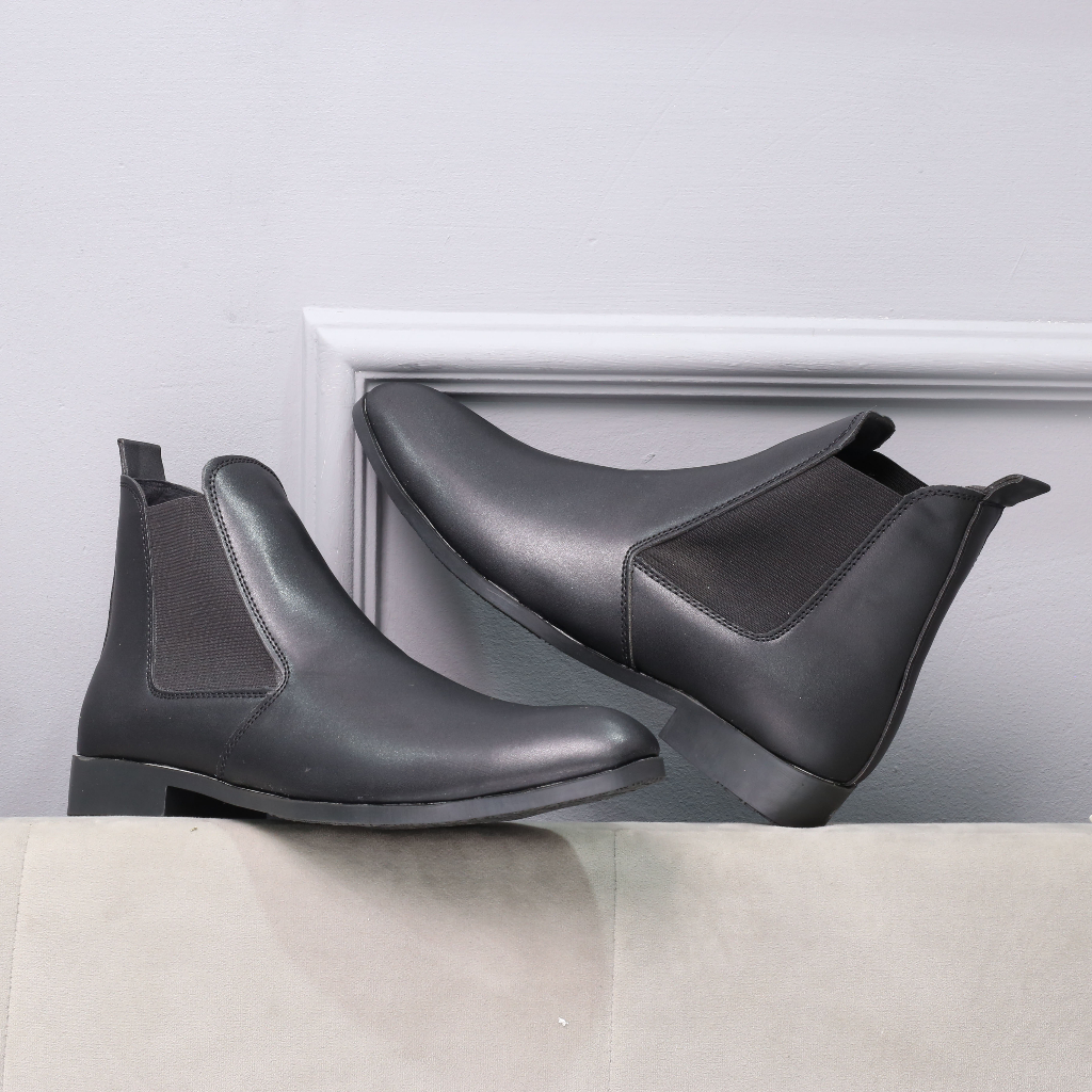 Giày Chelsea Boots nam đế khâu da chống nhăn gãy SL1071 StarLord