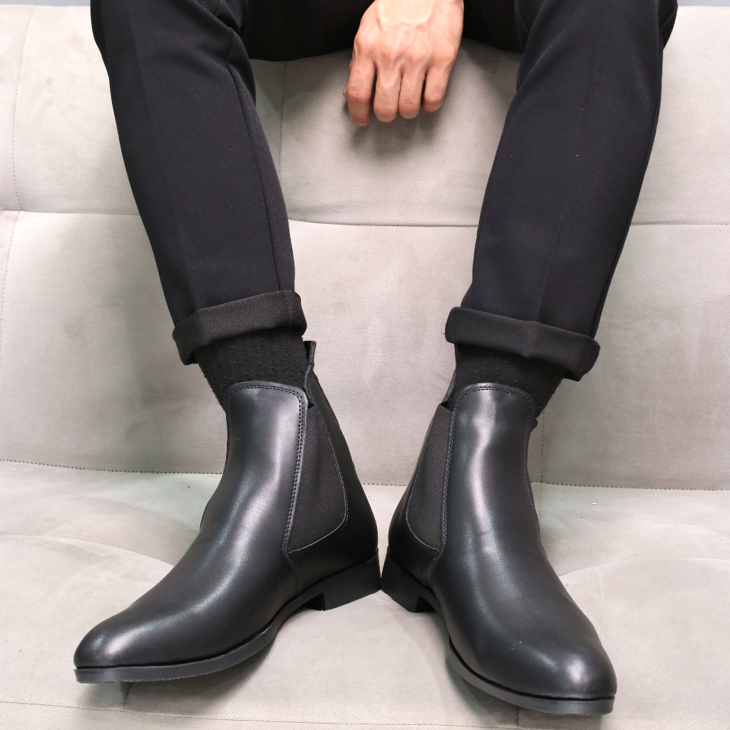 Giày Chelsea Boots nam đế khâu da chống nhăn gãy SL1071 StarLord