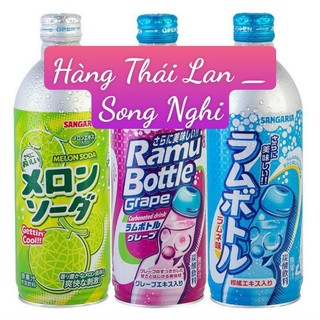Soda Nho tím Sangaria soda dưa lưới Nhật Bản 500 ml date 01/25