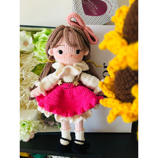 (có  sẵn) Búp bê nấm 28-30cm-Búp bê len