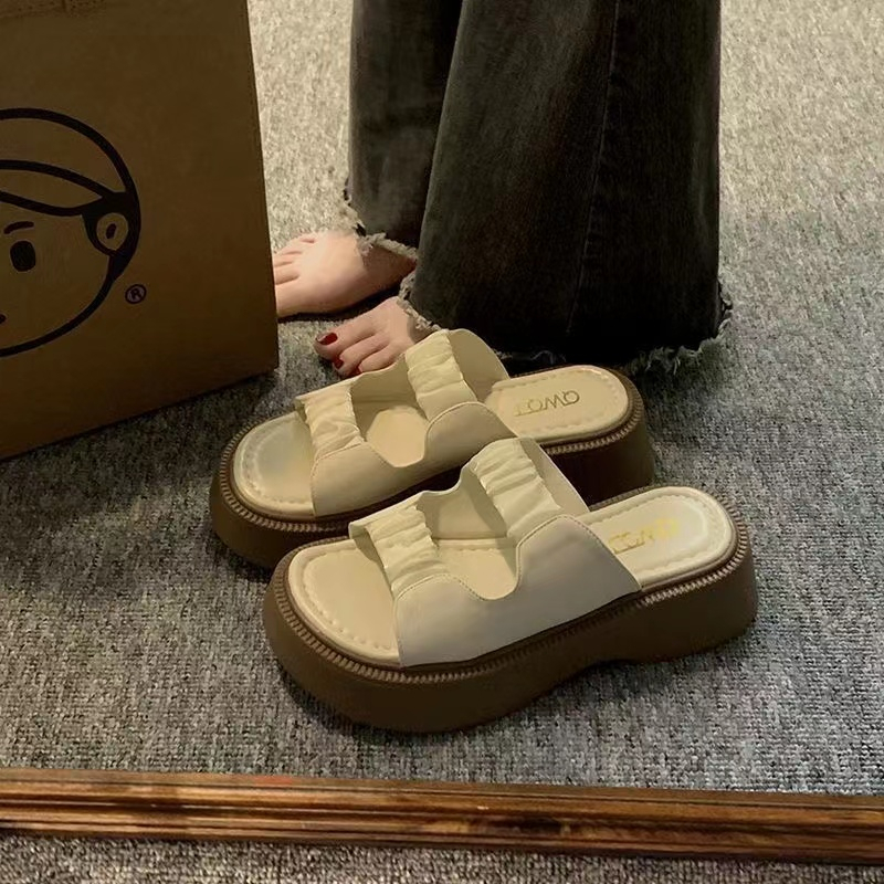 Dép ngoài thời trang cổ điển dày đế