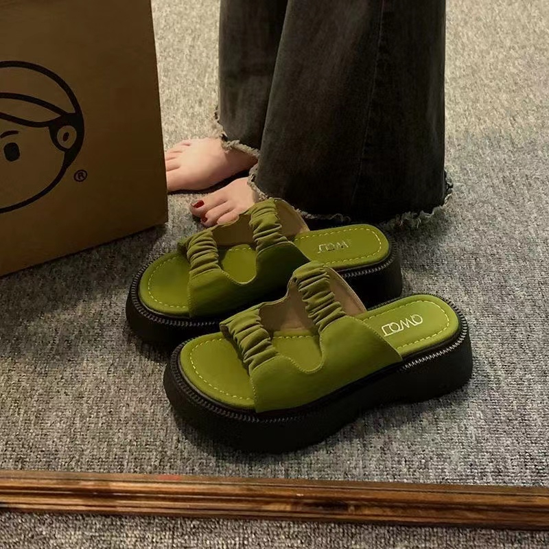 Dép ngoài thời trang cổ điển dày đế