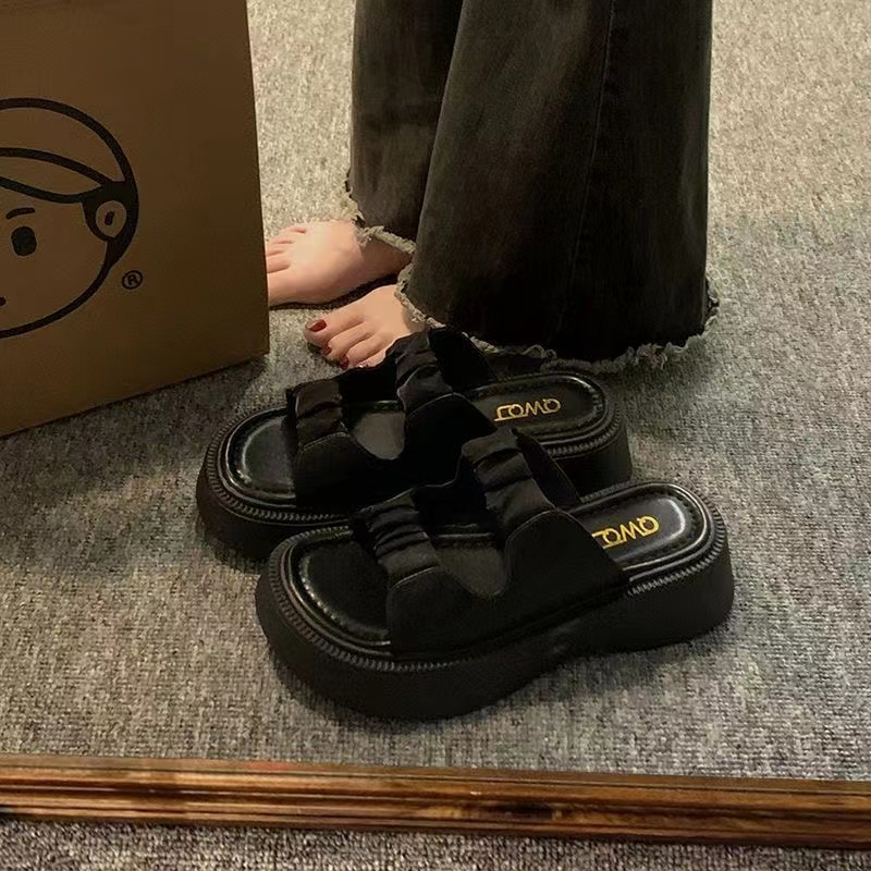 Dép ngoài thời trang cổ điển dày đế