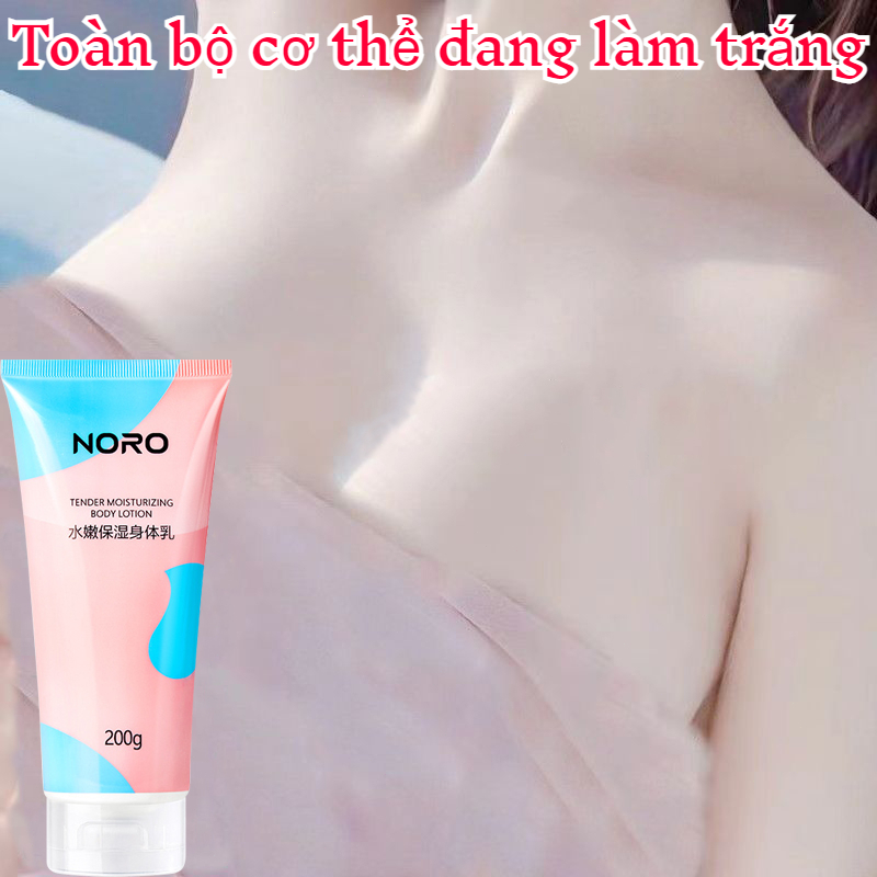 Sữa dưỡng thể da sáng Kem Dưỡng Trắng Da Thân thể tẩy tế bào chết Niacinamide làm trắng dưỡng ẩm Thơm lâu 200g