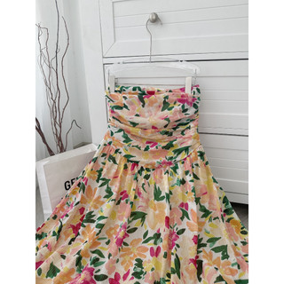 ĐẦM MIDI HOA ỐNG CÚP