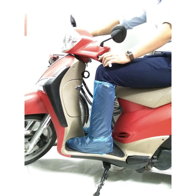 10 Đôi Ủng Nilon Bọc Giày Đi Mưa - Loại A1 dày dặn