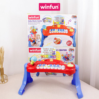 Đồ chơi Đàn nhạc mini có đèn và micro cho bé Winfun 2016