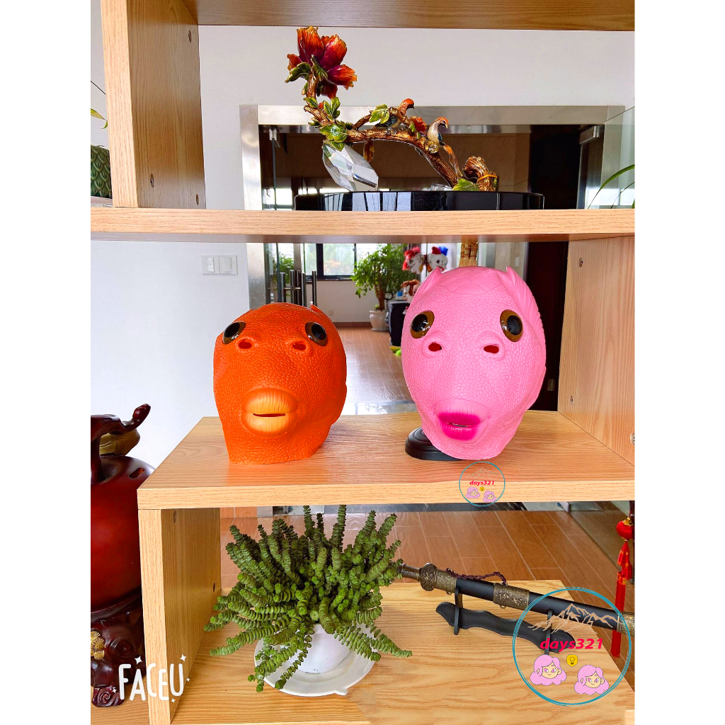 Mặt Nạ Hóa Trang Hình Cá Bằng Silicone Cho Người Lớn