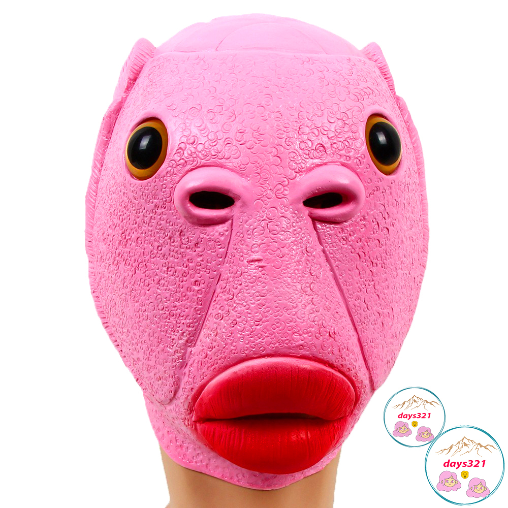 Mặt Nạ Hóa Trang Hình Cá Bằng Silicone Cho Người Lớn