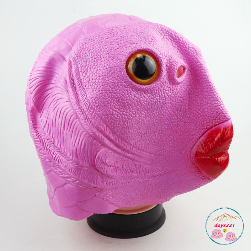 Mặt Nạ Hóa Trang Hình Cá Bằng Silicone Cho Người Lớn