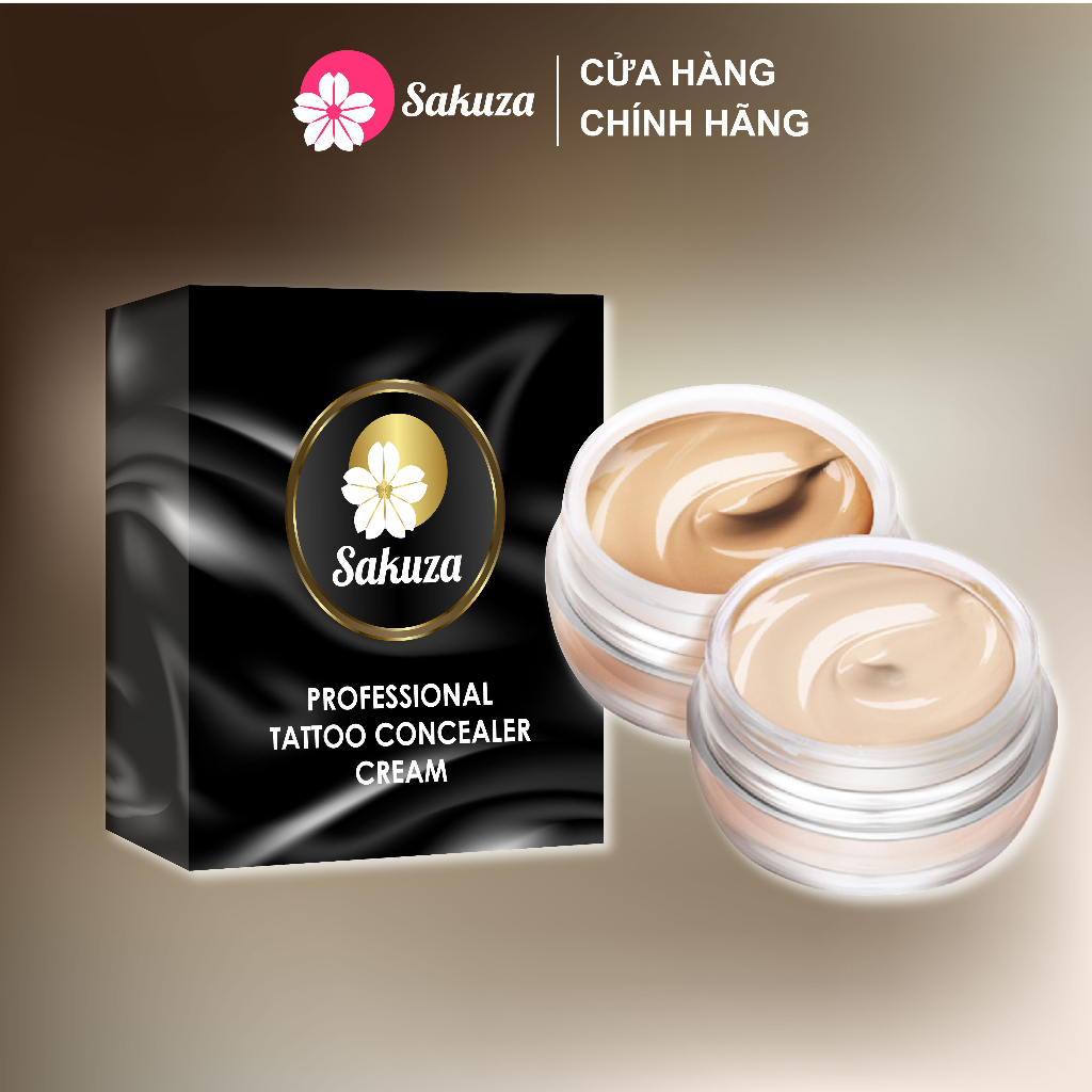 Kem che hình xăm sẹo khuyết điểm chống nước Sakuza B1001 20g