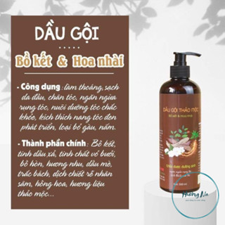 Dầu gội thảo dược bồ kết hoa nhài 500ml- 1000ml mượt tóc, kích thích mọc tóc
