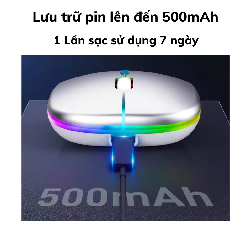 Chuột Máy Tính Nami Kết Nối Bluetooth Không Dây Có Đèn Led